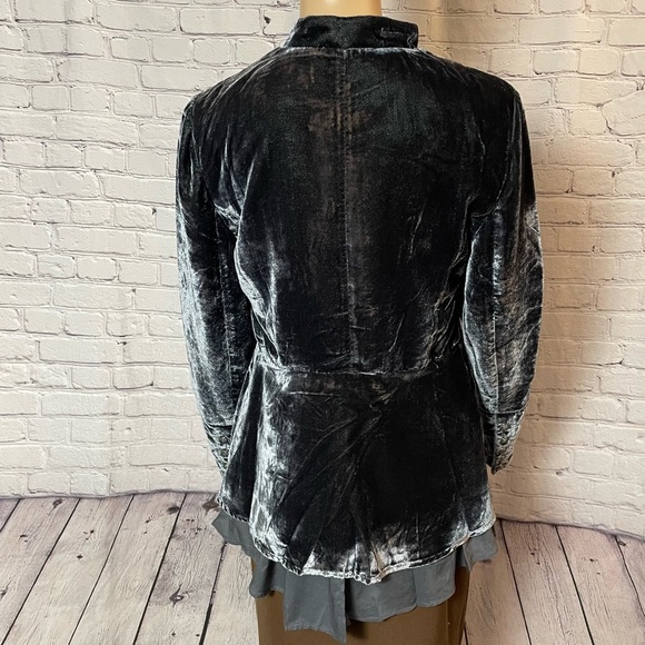 NWT New $228 Free People Velvet Faye Ebony Jacket Size XS - Picture 3 of 14